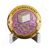 Geocaching Official 9000 Finds Geocoin Achievement Award