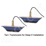Lowrance LSS-1 Dual Bronze Low-Profile Thru-Hull 455 800 kHz Transducers