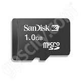 SanDisk 1GB microSD Trans Flash Data Card with Adapter