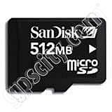 SanDisk 512MB microSD Data Card with Adapter