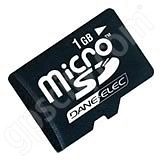 DaneElec 1GB microSD Data Card and Adapter