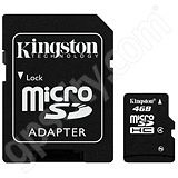 Kingston 4GB microSD Data Card with Adapter