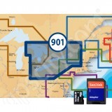 Navionics East Great Lakes Platinum Plus 901PP microSD with SD Adapter