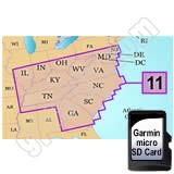 Garmin TOPO US 100K Mid-Atlantic Lakes microSD Card