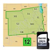 Garmin TOPO US 100K Midwest Lakes microSD Card Region 12