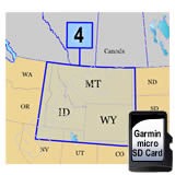 Garmin TOPO US 100K Mountain WN microSD Card Region 4