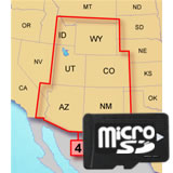 Garmin TOPO US 100K Mountain W-S microSD Card Region 4