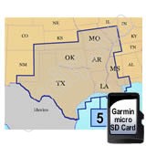 Garmin TOPO US 100K South Central microSD Card Region 5