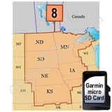 Garmin TOPO US 100K Upper Midwest microSD Card Region 8