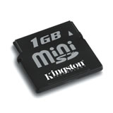Kingston 1GB miniSD Data Card with Adapter