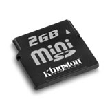 Kingston 2GB miniSD Data Card with Adapter
