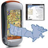 Garmin Oregon 300 with Canadian Topo mapping