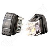 RAM Mount DPDT RAM MOM Rocker Switch with Light RAM-SWITCH-DPDTL-MOM