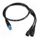 Garmin 8-pin Male Transducer to 4-pin Female Sounder Adapter Cable