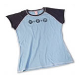 Geocaching Ladies Sky Baby Doll T-Shirt L
