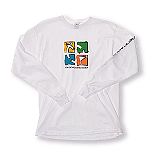 Geocaching Crayon T-Shirt White Long L