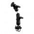 RAM Mount Aluminum 1.5'' Ball with 2.5'' dia Plate and Standard and Short Arm on Dual U-Bolt Base
