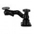 RAM Mount Aluminum Horizontal Base Bent Swing Arm Mount with 2.5'' dia Plate