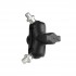 RAM Mount Aluminum Dual 1 inch B-Ball with 0.375-16 Thread and Short Arm