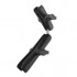RAM Mount Aluminum Standard and Long Socket Arm with 1 inch Double Ball Adapter