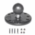 RAM Mount Round 2.5'' dia Plate with 1'' Ball and Garmin Marine Hardware