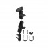 RAM Mount Aluminum Camera Thread 1 inch Ball Double Arm Motorcycle Mount