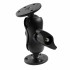 RAM Mount Aluminum Dual Round Plates on Short Arm Mount Reinforced Post