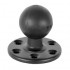 RAM Mount Aluminum 3.68 inch diameter Plate on 2.25 inch Ball with 6 Holes