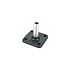 RAM Mount Aluminum Square Base Plate with 1 inch Post