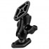 RAM Mount Plastic Dual Diamond Plate on Short Arm with 1 inch Ball