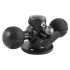 RAM Mount Aluminum 1.5 inch Double Ball on 2.5'' dia Base
