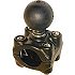 RAM Mount Aluminum Rail Clamp Mount Base for 1.25'' dia with 1.5'' Ball