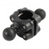 RAM Mount Aluminum Dual Ball Rail Clamp US Army Base Mount Base 1.5'' Ball
