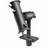 RAM Mount Plastic RAM Tube Jr. Fishing Rod Holder with Standard 6 inch Post Spline and Horizontal Flush Mounting Base