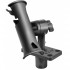 RAM Mount Plastic RAM Tube Jr. Fishing Rod Holder with Short 4 inch Post Spline and Horizontal Flush Mounting Base