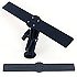RAM Mount Aluminum 1.5'' Ball 2.5'' dia Base with 2'' x 17'' Plate Mount