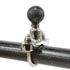 RAM Mount Chrome Plated Stainless Steel 1 to 1.25 inch U-Bolt Base with 1 inch Ball