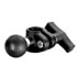 RAM Mount Aluminum 1.5in Ball on 0.5in dia. Rail Post Clamp Base