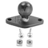 RAM Mount Aluminum Flat Panel Mounting Plate with 1 inch Ball and Hardware