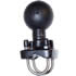 RAM Mount Double Stainless Steel U-Bolt Aluminum Base for 0.75'' to 1.25'' dia with 2.25'' Ball