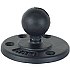 RAM Mount Aluminum 3.68 inch Round Base on Reinforced Post 1.5 inch Ball