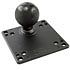 NPI RAM VESA 75 100mm Monitor Plate with 2.25 inch Ball
