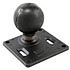RAM Mount Aluminum VESA 75mm Plate with 2.25'' Ball