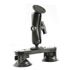 RAM Mount Dual Locking Suction Cup with 1.5in Ball System and Round Plate Assembly
