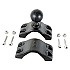 RAM Mount Aluminum Rail Clamp Mount Base for 2'' to 2.5'' dia with 1.5'' Ball