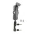 NPI RAM XM and Sirius Radio Motorcycle Reservoir Mount