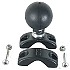 RAM Mount Aluminum Rail Clamp Mount Base 1.25 to 1.88 inch width 2.25 inch Ball