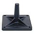 RAM Mount Aluminum 5'' sq. Base Plate with 90 deg. Male Post for Pedestal