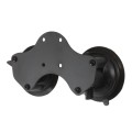 RAM Mount Steel Curved Plate Double Locking Suction Base with AMPS Hole Pattern