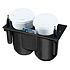 RAM Mount Vehicle Console Mount Faceplate 4 inch Dual Cup Holder